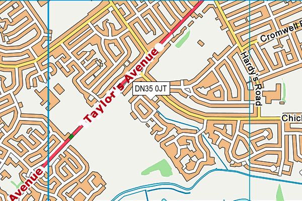 DN35 0JT map - OS VectorMap District (Ordnance Survey)