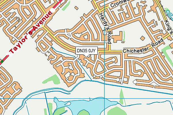DN35 0JY map - OS VectorMap District (Ordnance Survey)