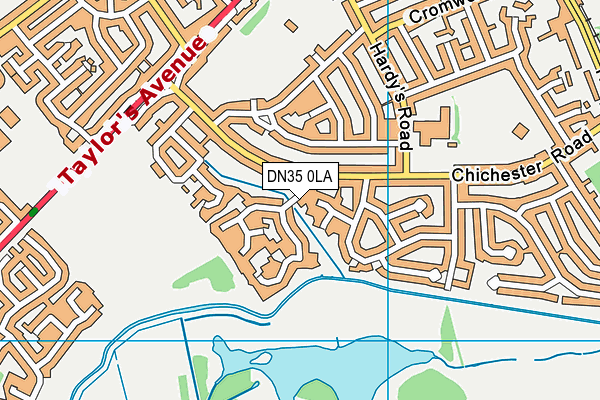 DN35 0LA map - OS VectorMap District (Ordnance Survey)