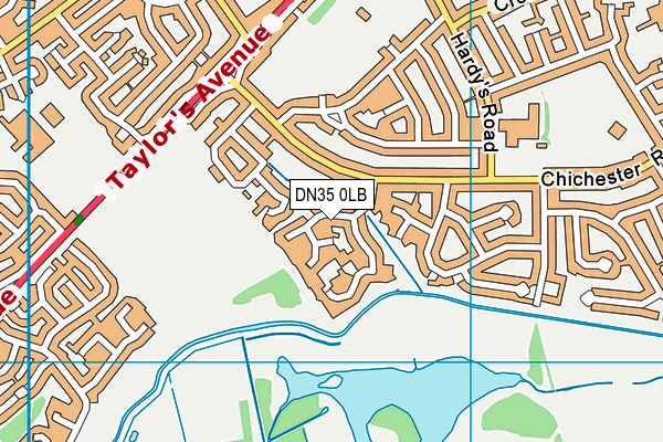 DN35 0LB map - OS VectorMap District (Ordnance Survey)