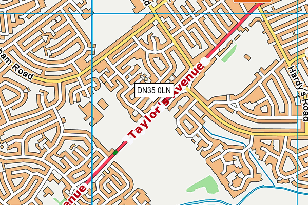 DN35 0LN map - OS VectorMap District (Ordnance Survey)