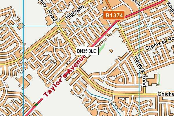 DN35 0LQ map - OS VectorMap District (Ordnance Survey)