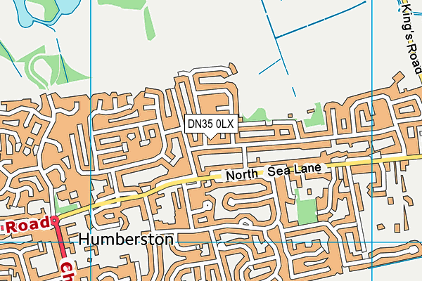 DN35 0LX map - OS VectorMap District (Ordnance Survey)