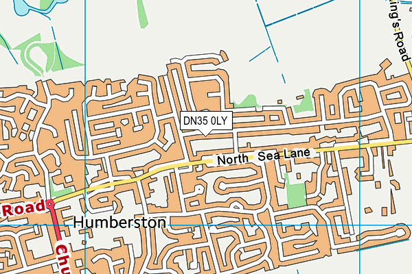 DN35 0LY map - OS VectorMap District (Ordnance Survey)