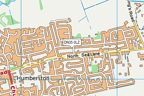 DN35 0LZ map - OS VectorMap District (Ordnance Survey)