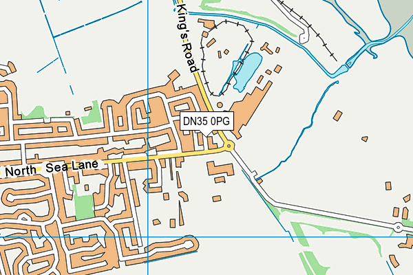 DN35 0PG map - OS VectorMap District (Ordnance Survey)