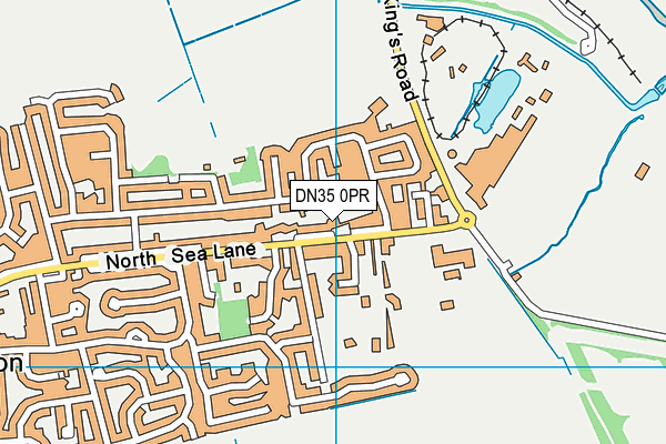 DN35 0PR map - OS VectorMap District (Ordnance Survey)