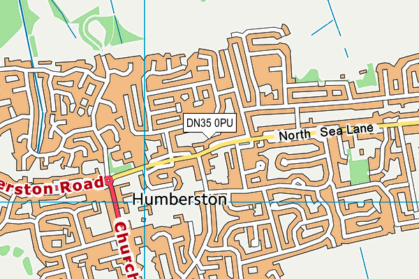 DN35 0PU map - OS VectorMap District (Ordnance Survey)
