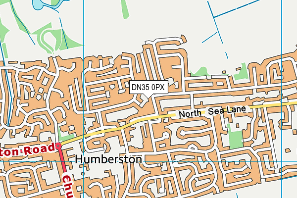 DN35 0PX map - OS VectorMap District (Ordnance Survey)