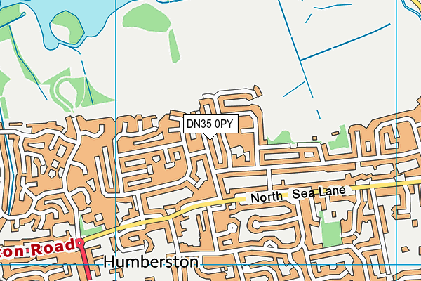 DN35 0PY map - OS VectorMap District (Ordnance Survey)