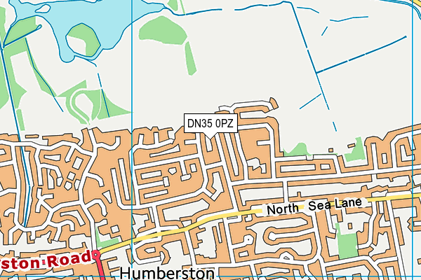 DN35 0PZ map - OS VectorMap District (Ordnance Survey)