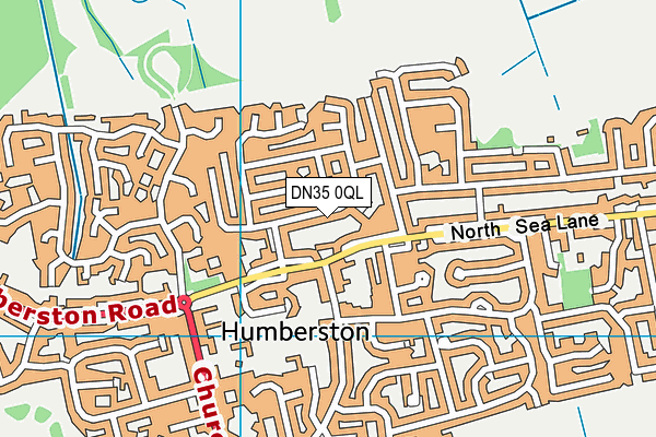 DN35 0QL map - OS VectorMap District (Ordnance Survey)