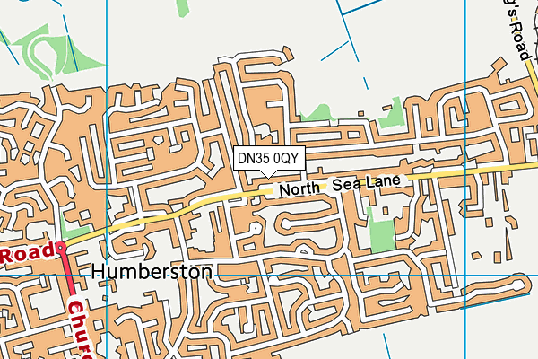 DN35 0QY map - OS VectorMap District (Ordnance Survey)
