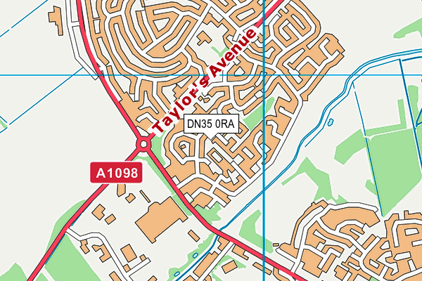 DN35 0RA map - OS VectorMap District (Ordnance Survey)