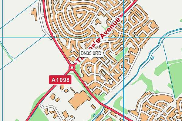 DN35 0RD map - OS VectorMap District (Ordnance Survey)
