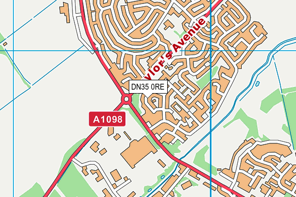 DN35 0RE map - OS VectorMap District (Ordnance Survey)