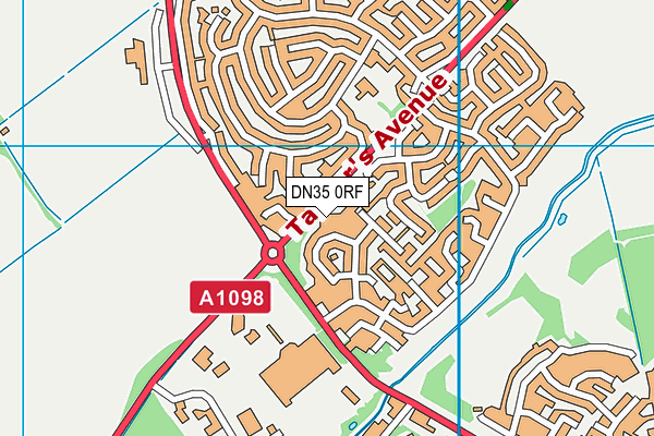 DN35 0RF map - OS VectorMap District (Ordnance Survey)