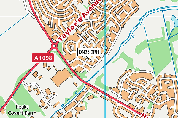 DN35 0RH map - OS VectorMap District (Ordnance Survey)