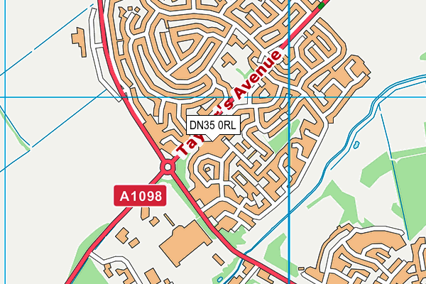 DN35 0RL map - OS VectorMap District (Ordnance Survey)