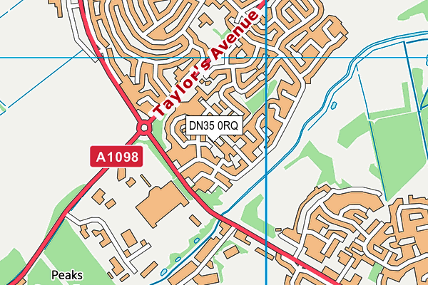 DN35 0RQ map - OS VectorMap District (Ordnance Survey)