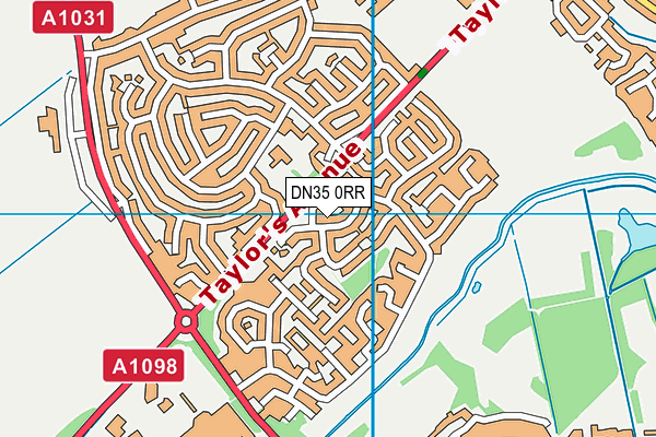 DN35 0RR map - OS VectorMap District (Ordnance Survey)
