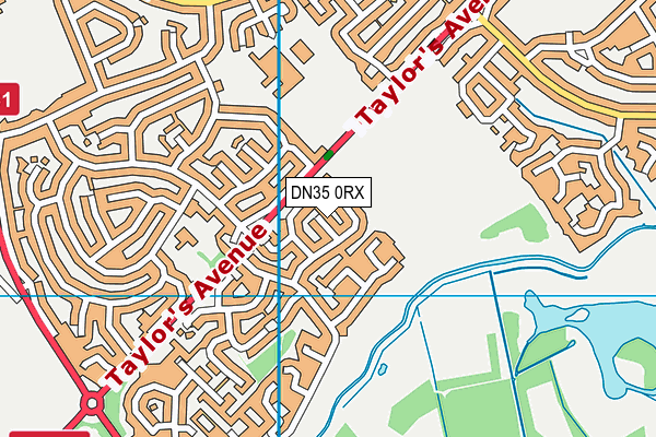 DN35 0RX map - OS VectorMap District (Ordnance Survey)
