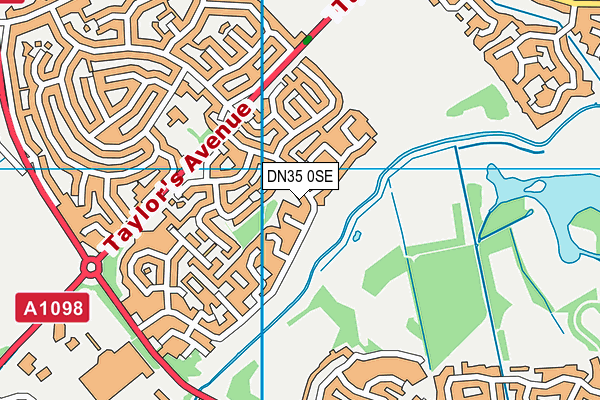 DN35 0SE map - OS VectorMap District (Ordnance Survey)