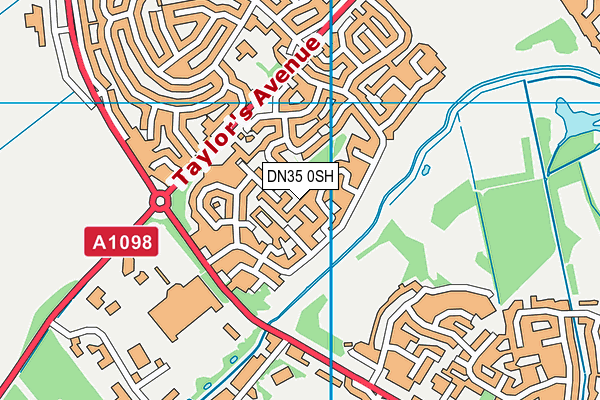 DN35 0SH map - OS VectorMap District (Ordnance Survey)