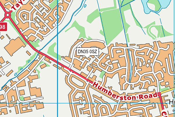 DN35 0SZ map - OS VectorMap District (Ordnance Survey)