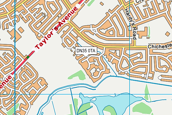 DN35 0TA map - OS VectorMap District (Ordnance Survey)