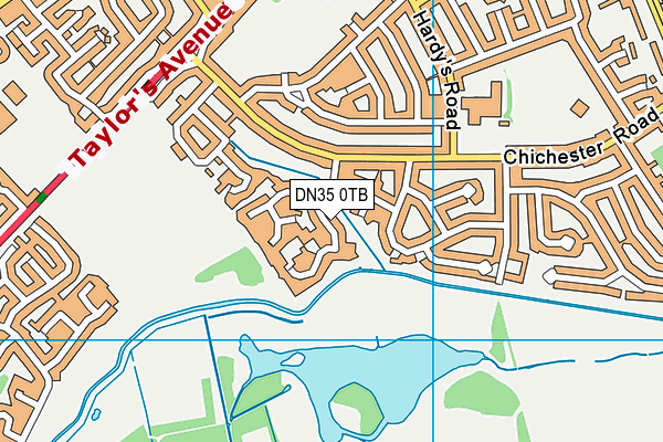 DN35 0TB map - OS VectorMap District (Ordnance Survey)