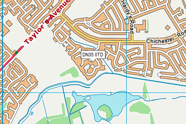 DN35 0TD map - OS VectorMap District (Ordnance Survey)