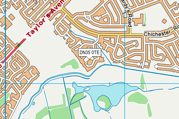 DN35 0TE map - OS VectorMap District (Ordnance Survey)