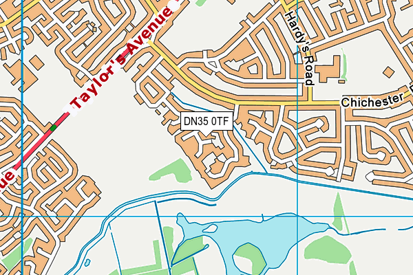 DN35 0TF map - OS VectorMap District (Ordnance Survey)