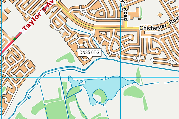 DN35 0TG map - OS VectorMap District (Ordnance Survey)