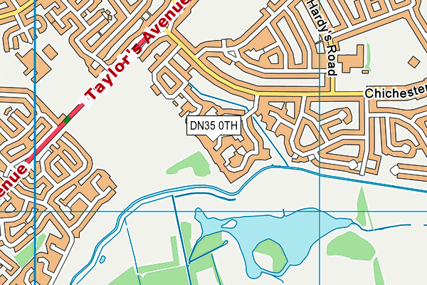 DN35 0TH map - OS VectorMap District (Ordnance Survey)