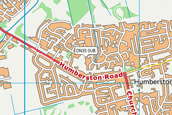 DN35 0UB map - OS VectorMap District (Ordnance Survey)
