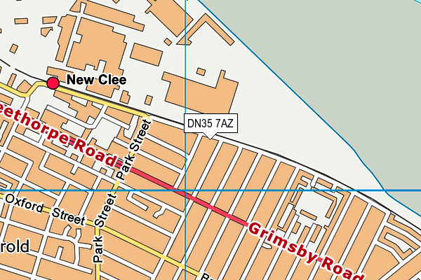 DN35 7AZ map - OS VectorMap District (Ordnance Survey)