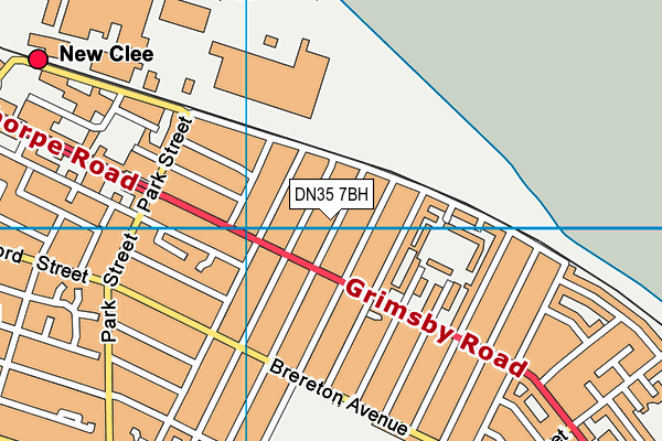 DN35 7BH map - OS VectorMap District (Ordnance Survey)
