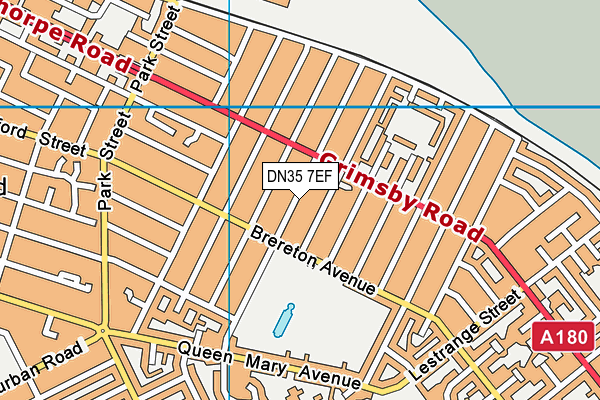 DN35 7EF map - OS VectorMap District (Ordnance Survey)