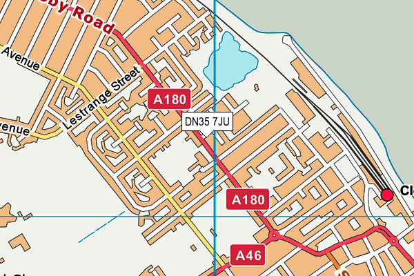 DN35 7JU map - OS VectorMap District (Ordnance Survey)