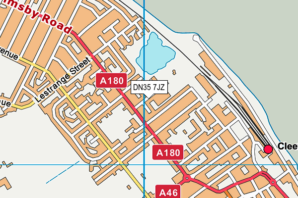 DN35 7JZ map - OS VectorMap District (Ordnance Survey)