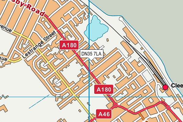 DN35 7LA map - OS VectorMap District (Ordnance Survey)