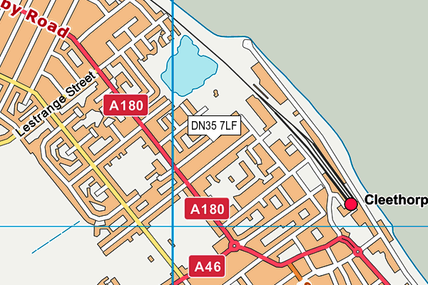 DN35 7LF map - OS VectorMap District (Ordnance Survey)