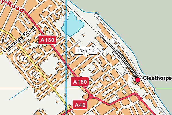 DN35 7LG map - OS VectorMap District (Ordnance Survey)