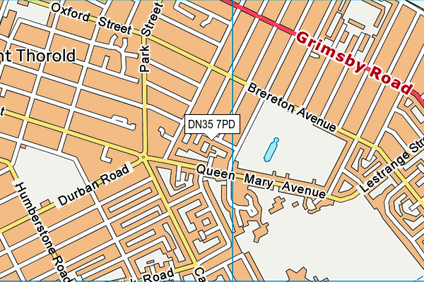 DN35 7PD map - OS VectorMap District (Ordnance Survey)