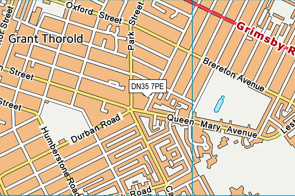 DN35 7PE map - OS VectorMap District (Ordnance Survey)