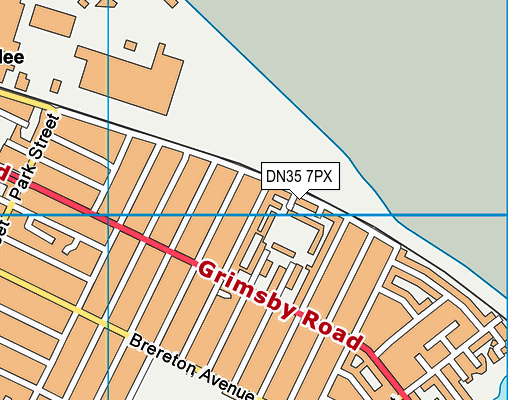 DN35 7PX map - OS VectorMap District (Ordnance Survey)