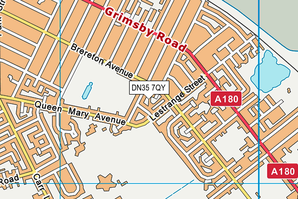 DN35 7QY map - OS VectorMap District (Ordnance Survey)