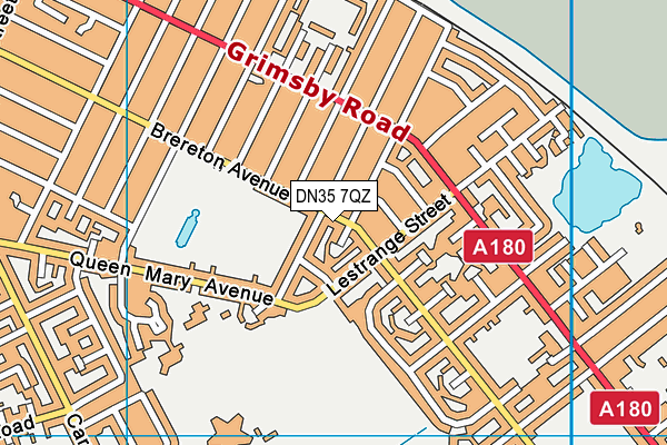 DN35 7QZ map - OS VectorMap District (Ordnance Survey)